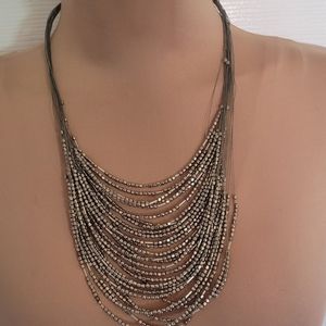 Chico's Silver beads necklace